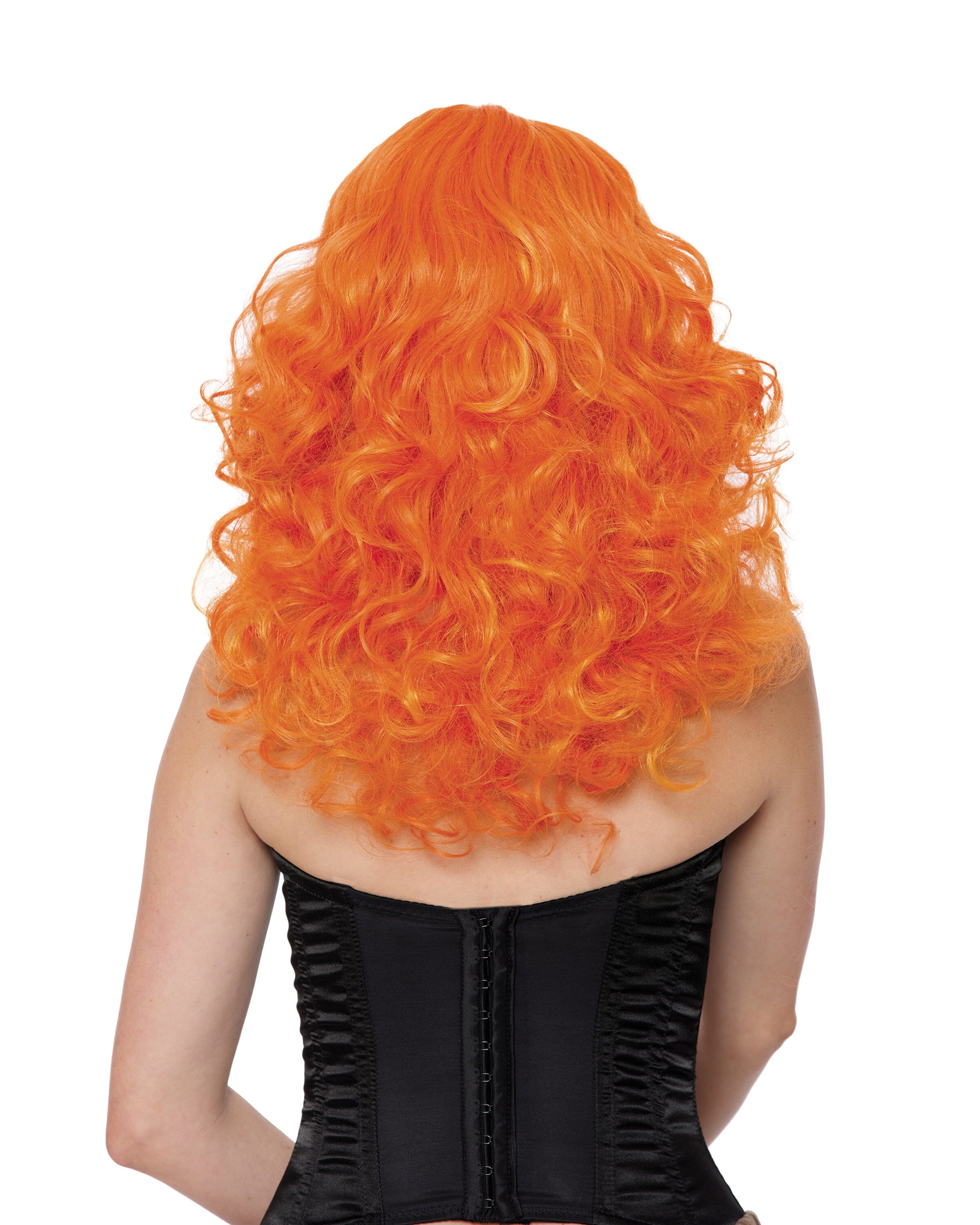 Dreamgirl Orange Big Curls Wig Wig Dreamgirl 