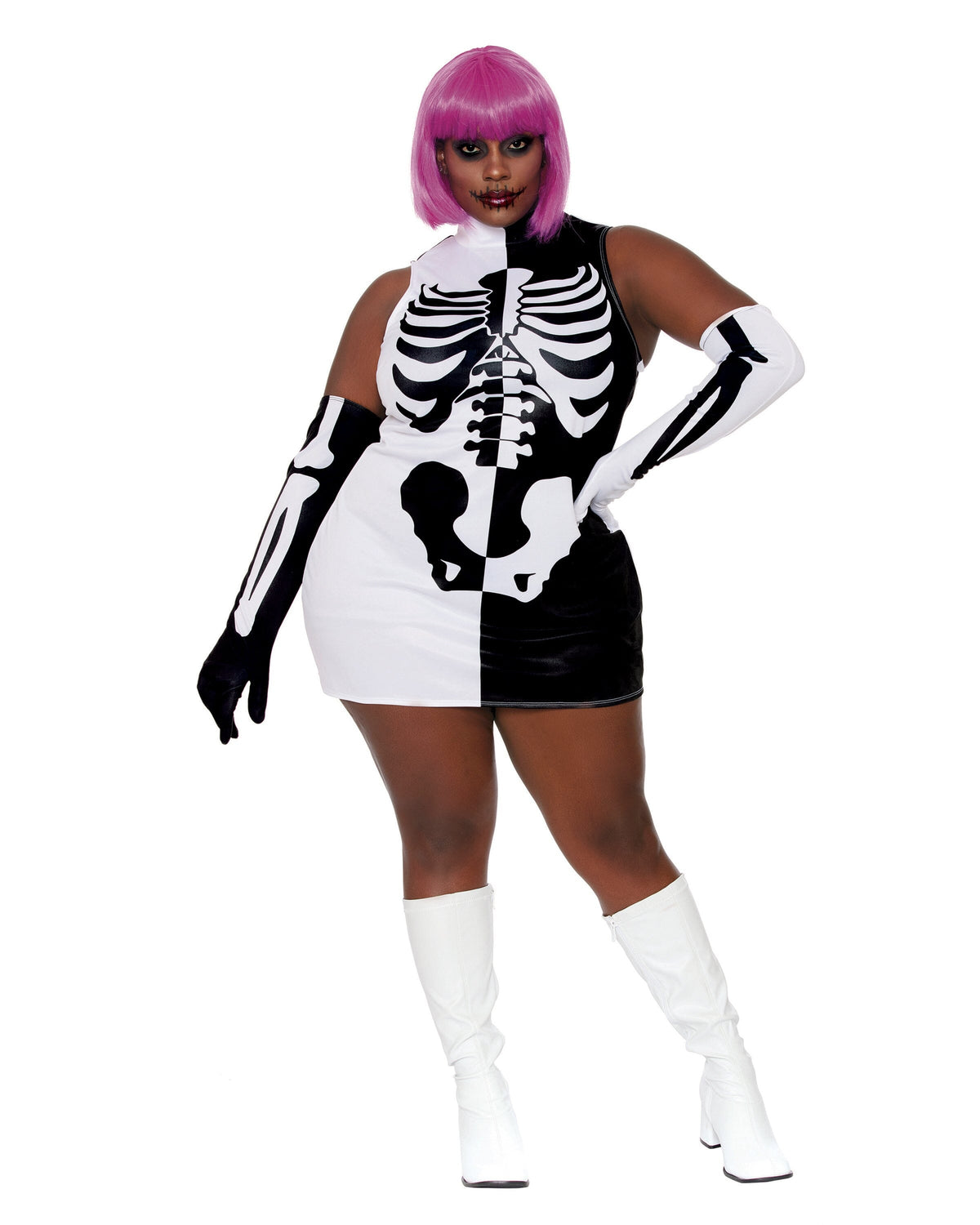 Dreamgirl Plus Size Parti Skeleton Women's Costume Dreamgirl 