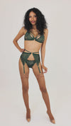 Dreamgirl Metallic Corded Lace 3 Piece Set