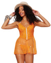 Floral Lace and Mesh Babydoll Babydoll Dreamgirl International 