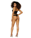 Galloon Lace Underwire Bustier & Panty Bustier Dreamgirl International 