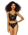 Galloon Lace Underwire Bustier & Panty Bustier Dreamgirl International 
