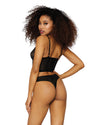 Galloon Lace Underwire Bustier & Panty Bustier Dreamgirl International 