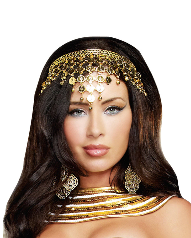 Gold Coin Crown Headpiece Headpiece Dreamgirl Costume 