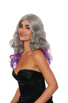 Gray Wig with Lavender & Mauve Underlights Wig Dreamgirl 