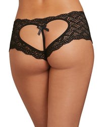 Heart Cutout Lace Panty Panty Dreamgirl International S Black 