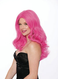 Hot Pink Wavy Wig Wig Dreamgirl 