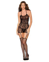 Lace Garter Dress with Criss-Cross Details Garter Dress Dreamgirl International 