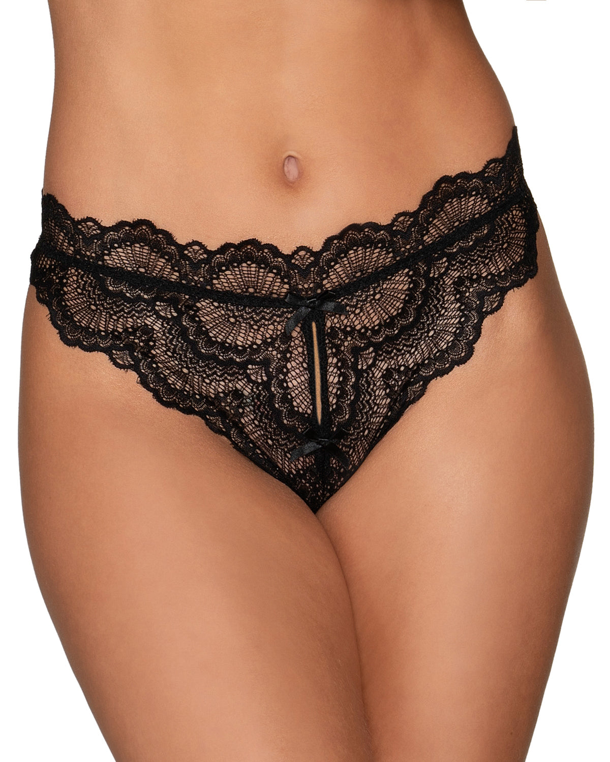 Lace Tanga Open Crotch Panty with Open Back Detail Panty Dreamgirl International 