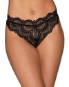 Lace Tanga Open Crotch Panty with Open Back Detail Panty Dreamgirl International S Black 