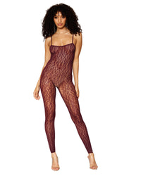 Leopard fishnet catsuit bodystocking and matching shrug set Lingerie Dreamgirl International