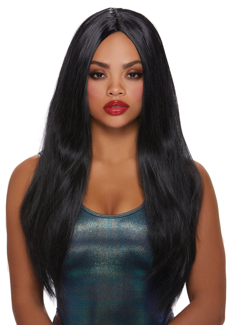 Long Straight Black Wig Wig Dreamgirl Costume 