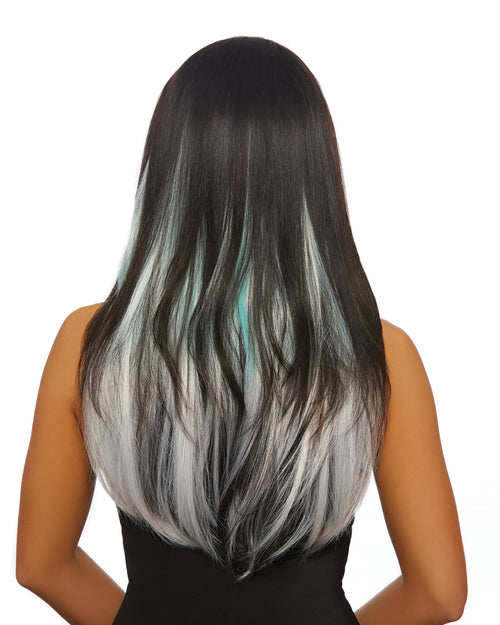 Long Straight Ombré Three-Piece Hair Extensions Hair Extensions Dreamgirl Costume 