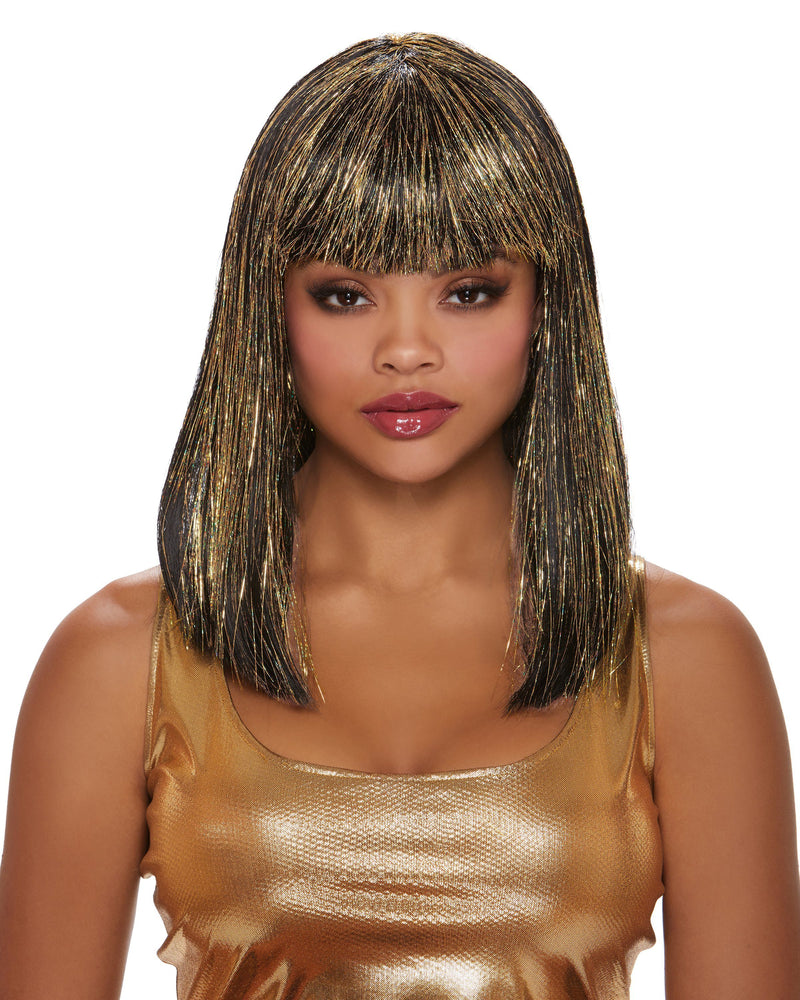 Long Tinsel with Bangs Wig Wig Dreamgirl Costume 
