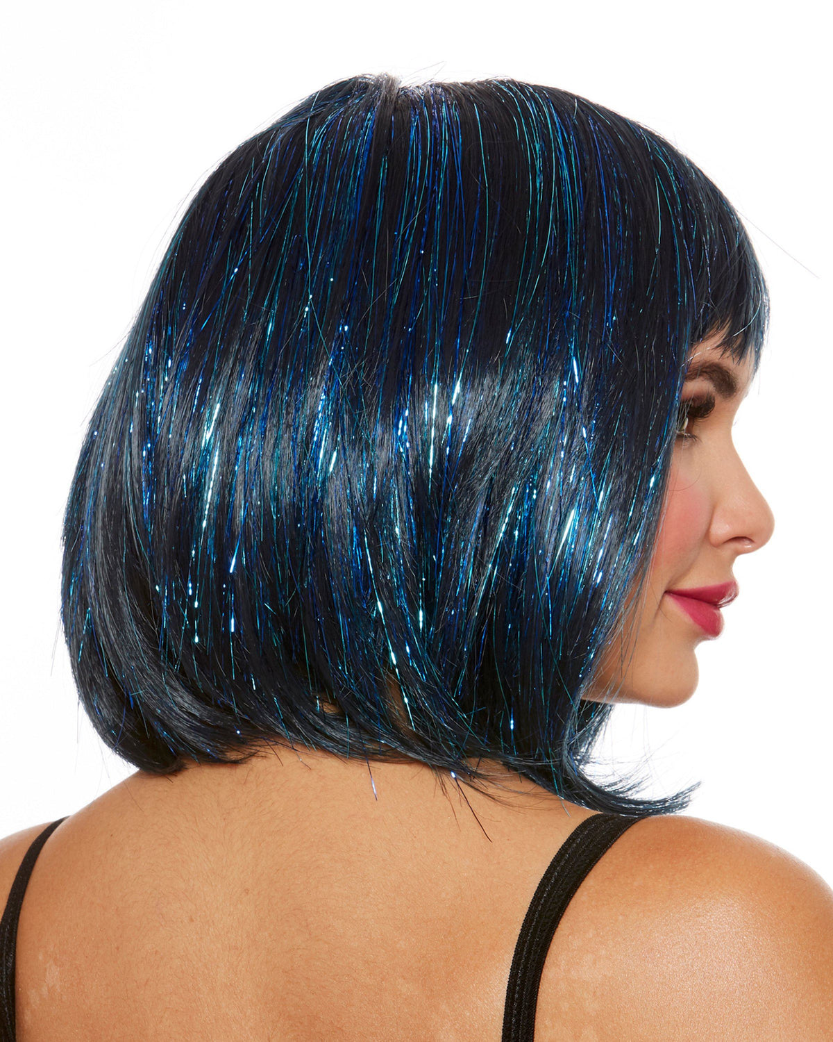 Medium Length Bob With Tinsel Wig Dreamgirl Costume 