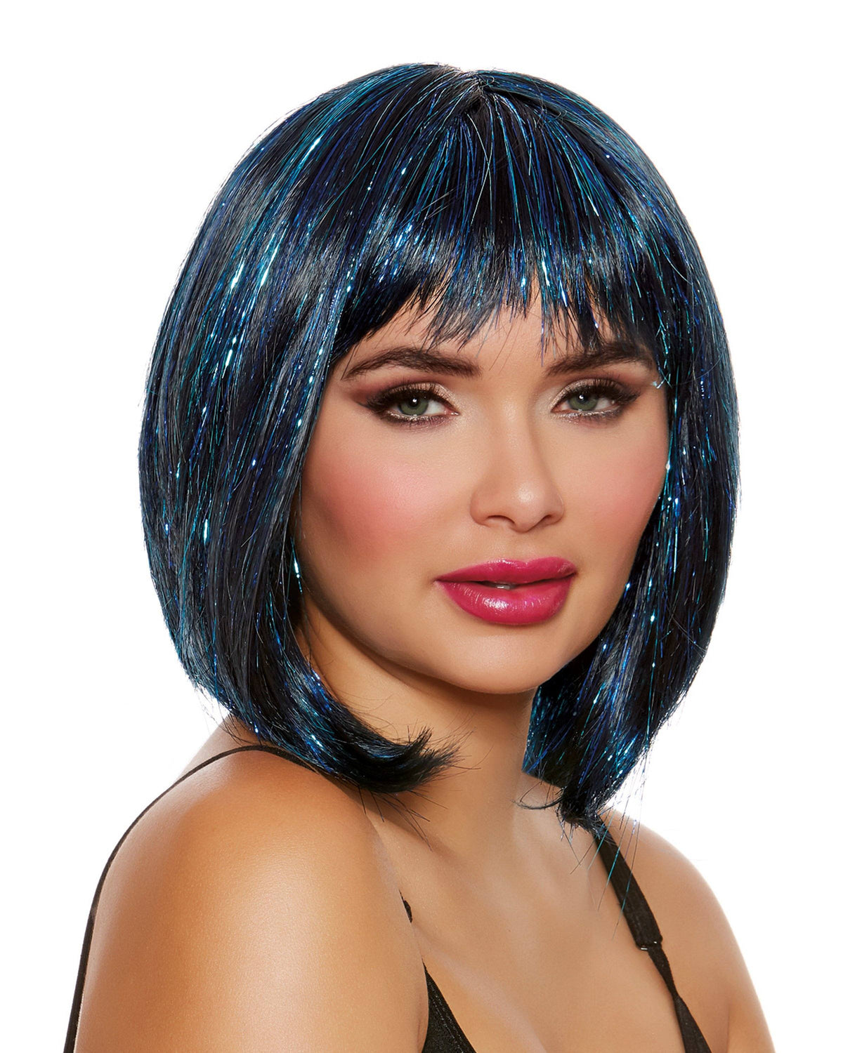 Medium Length Bob With Tinsel Wig Dreamgirl Costume 