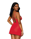 Mesh Chemise & Robe Set with Matching G-String Robe Dreamgirl International 