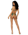 Metallic Corded Lace 3 Piece Set LINGERIE BRA SET Dreamgirl International 