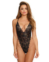 Mosaic Lace Teddy & Sheer Skirt Teddy Dreamgirl International 