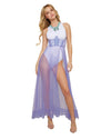 Open Cup Bustier Gown with Lace Details and Matching G-string Set open cup Dreamgirl International 