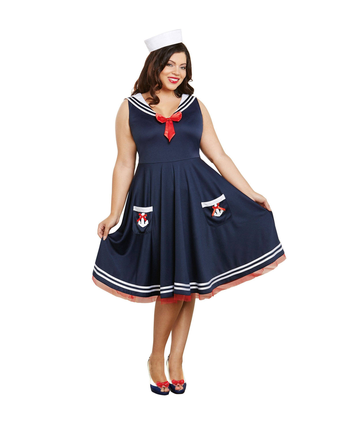 Plus Size All Aboard Women's Costume Dreamgirl Costume 