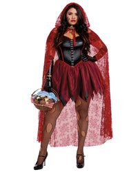 Plus Size Big Bad Red Women's Costume Dreamgirl Costume 