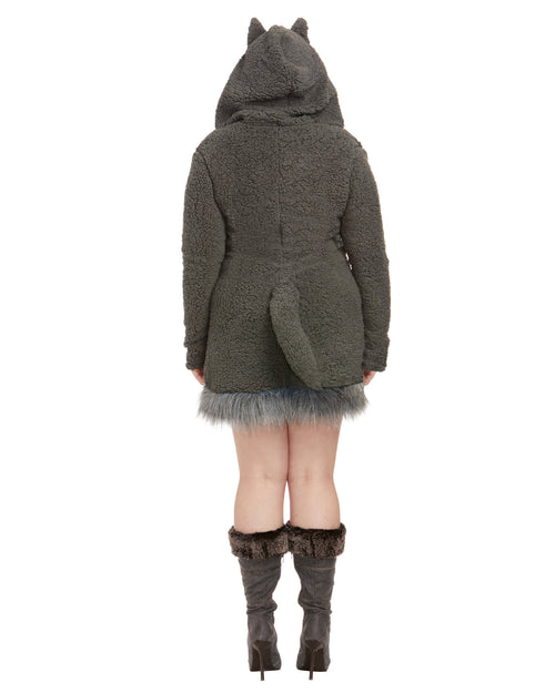 Plus Size Cozy Wolf Women's Costume Dreamgirl International 