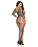 Plus Size Fishnet Open Crotch Bodystocking Bodystocking Dreamgirl International 