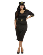 Plus Size Flight Captain Women's Costume Dreamgirl Costume 