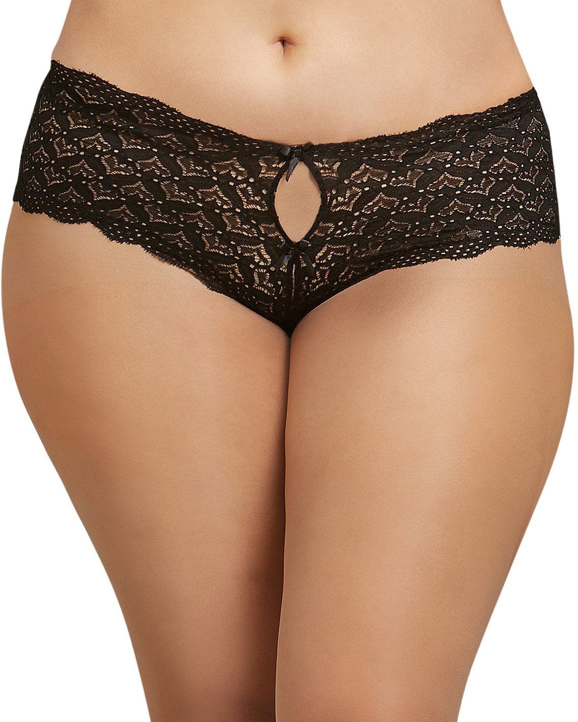 Plus Size Heart Cutout Lace Panty Panty Dreamgirl International 