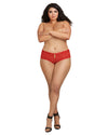 Plus Size Heart Cutout Lace Panty Panty Dreamgirl International 