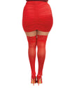 Plus Size Laced Stay-up Sheer Thigh High Thigh Highs Dreamgirl International 