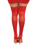 Plus Size Laced Stay-up Sheer Thigh High Thigh Highs Dreamgirl International 