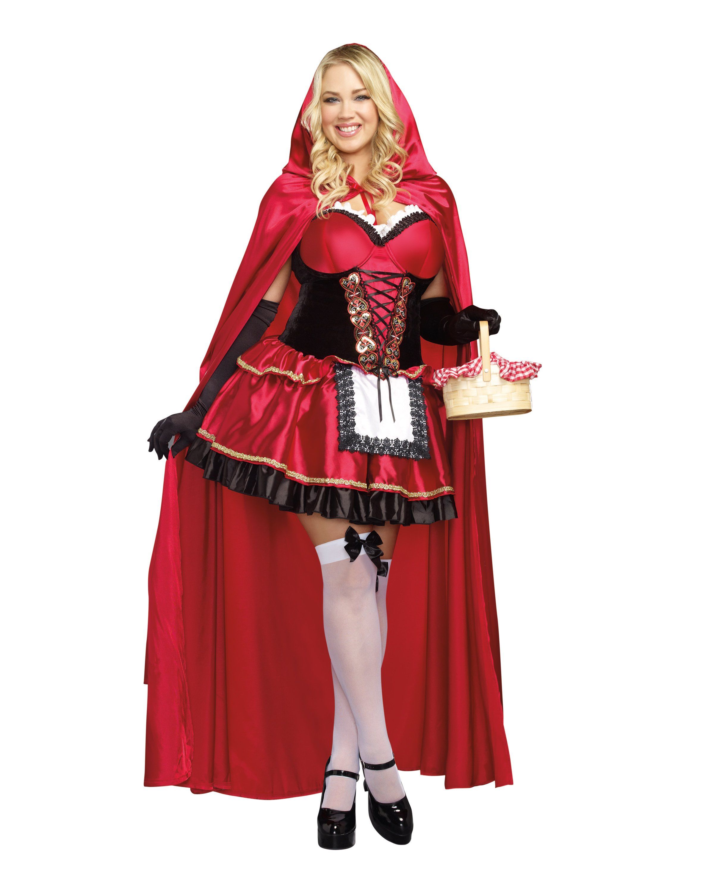 Plus Size Little Red Women's Costume Dreamgirl Costume 