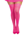 Plus Size Neon Laced Stay-up Sheer Thigh High Thigh Highs Dreamgirl International 