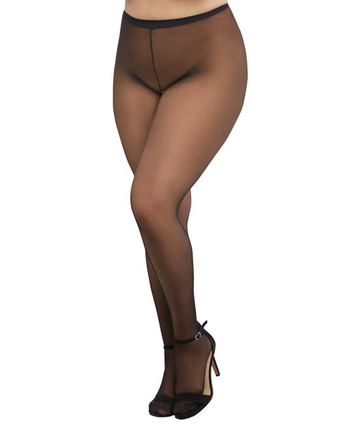 Plus Size Sheer Crotchless Pantyhose Pantyhose Dreamgirl International 