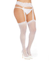 Plus Size Sheer Suspender Pantyhose Pantyhose Dreamgirl International 