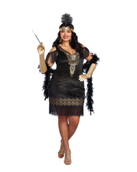 Plus Size Swanky Flapper Women's Costume Dreamgirl Costume