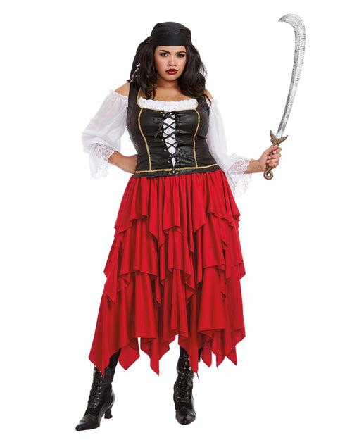 Plus Size Women's Ships Ahoy Women's Costume Dreamgirl Costume 