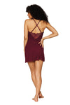 Rib knit sleepwear chemise with lace inset details Lingerie Dreamgirl International 