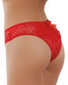 Ruffle Back Crotchless Panty Panty Dreamgirl International S Red 