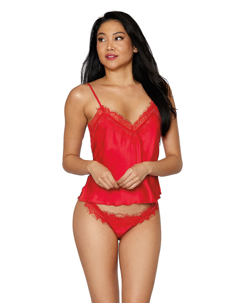 Satin Camisole and Thong Set CAMISOLE AND GSTRING Dreamgirl International 