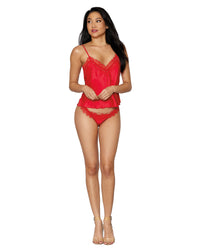 Satin Camisole and Thong Set CAMISOLE AND GSTRING Dreamgirl International 