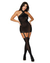 Sheer Garter Bodystocking with Thigh High Garter Dress Dreamgirl International 