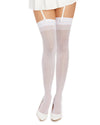 Sheer Thigh High with Back Seam Thigh Highs Dreamgirl International One Size White 