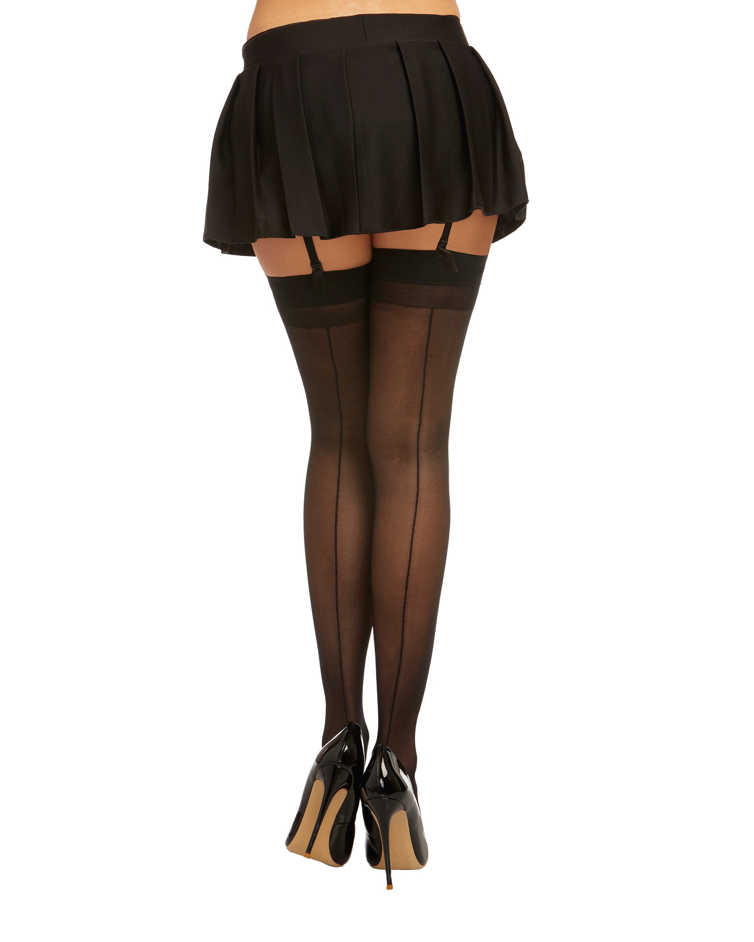 Sheer Thigh Highs with Back Seam Thigh Highs Dreamgirl International 