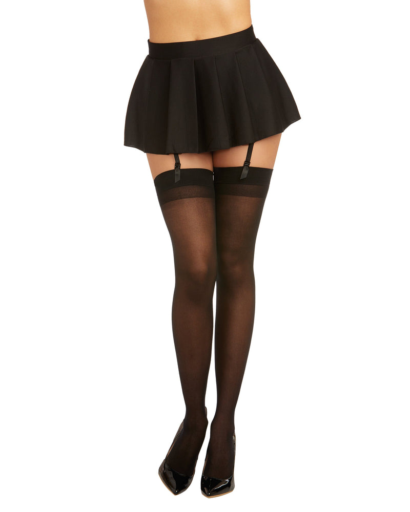 Sheer Thigh Highs with Back Seam Thigh Highs Dreamgirl International One Size Black 