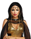 Shimmering Rhinestone Headpiece Headpiece Dreamgirl Costume One Size Gold/Black 