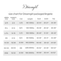 Star Printed Stretch Mesh Bra & Garter Belt Set Bra Set Dreamgirl International 