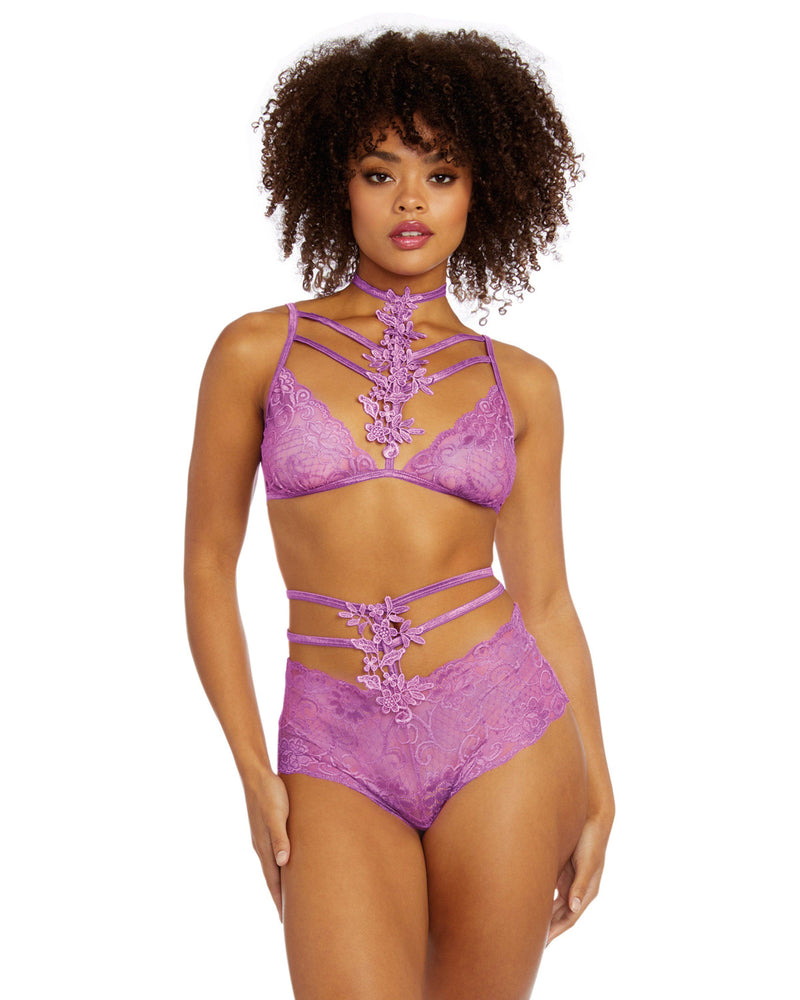 Strech Galloon Lace Bralette and Panty Set Dreamgirl International 